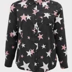 Star button down top